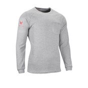 DRIFIRE FR Helix Long Sleeve T-Shirt in Gray